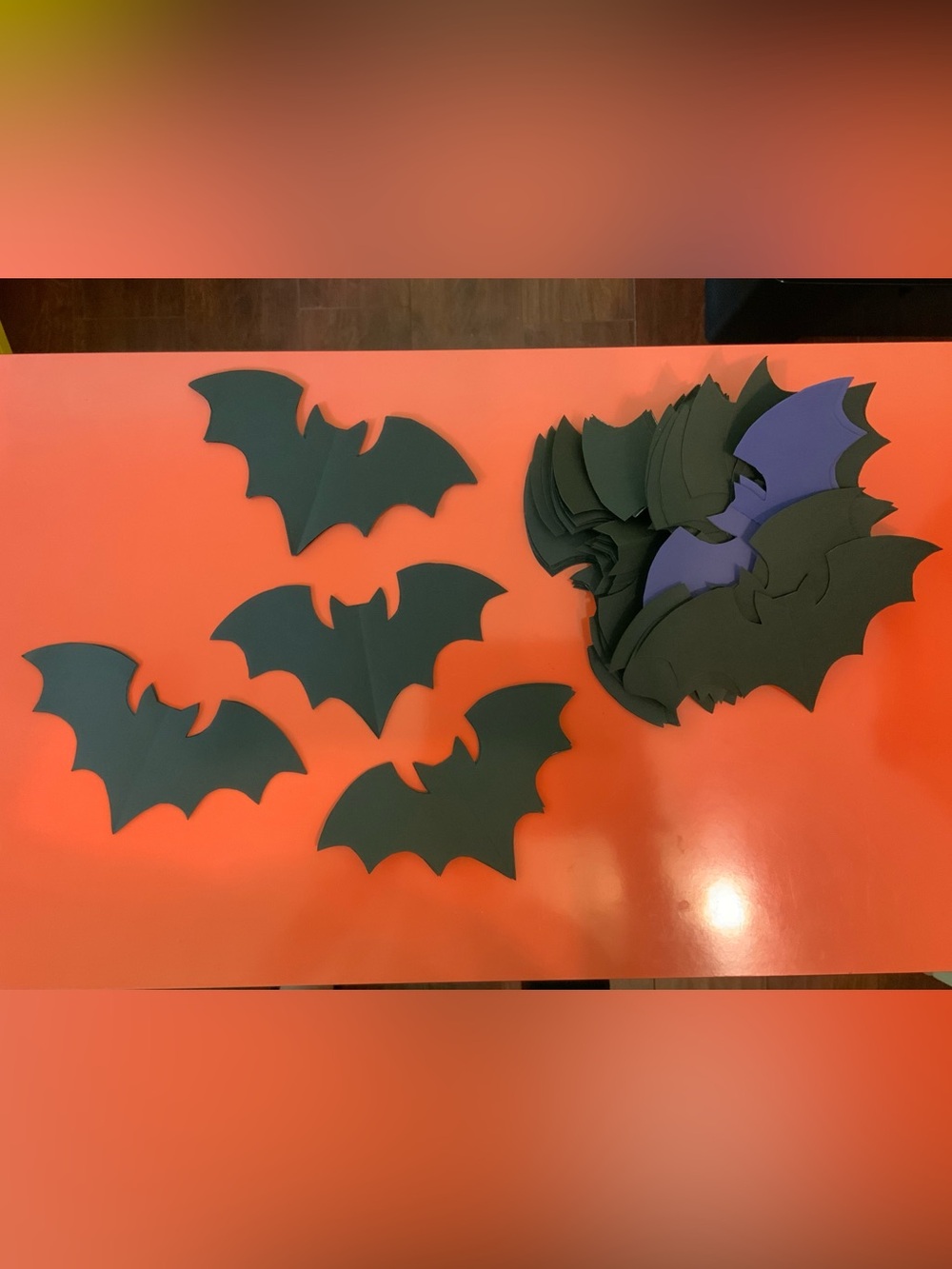 Black Bat Cutouts for Halloween Crafts or Decorations 85 count